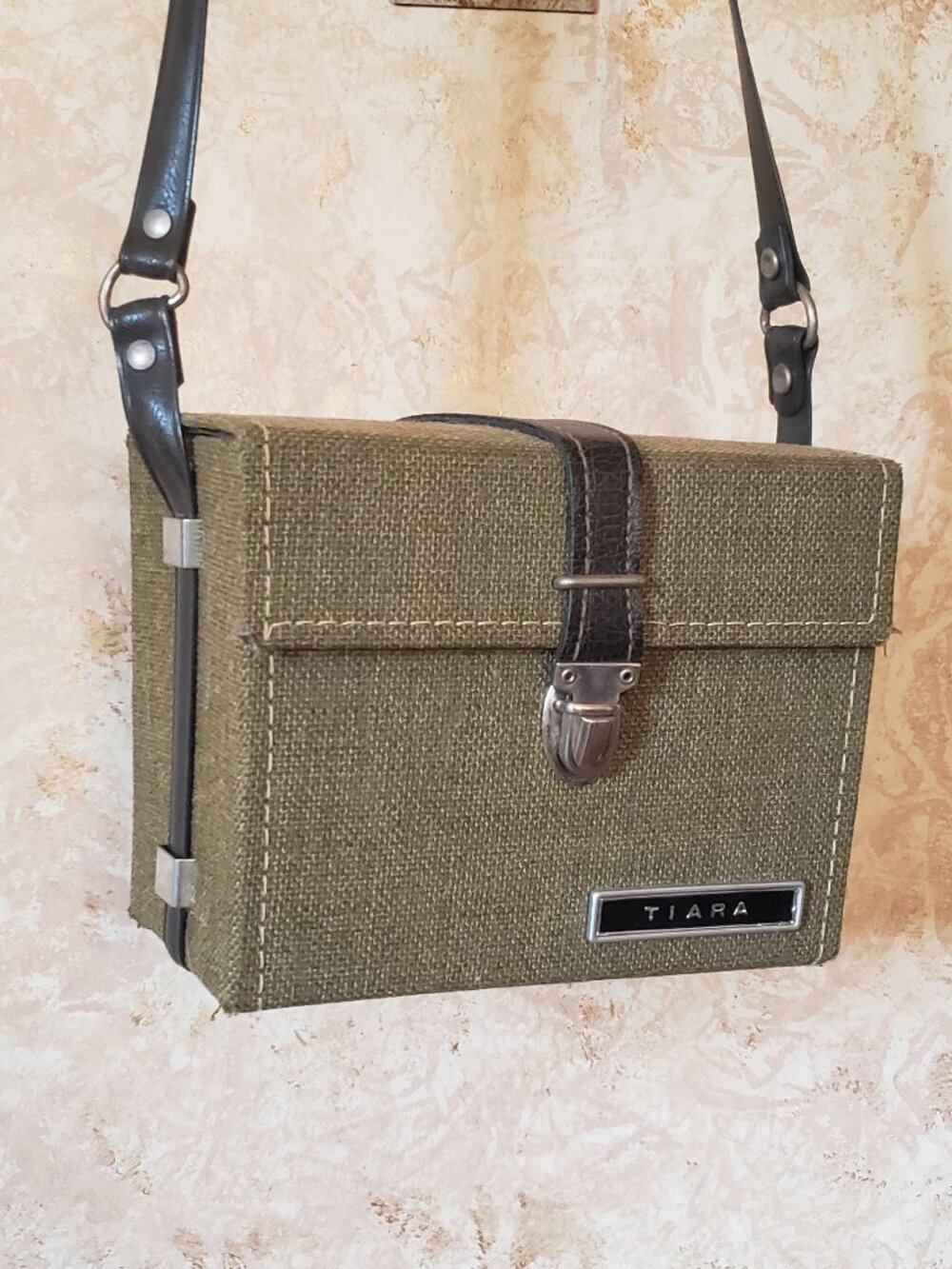 Tiara vintage camera case purse American Tourister